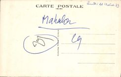 Martirio de la POSTAL de la VENDIMIA y puerta del camino del St Tugen de Audierne al punto de la corriente fuerte