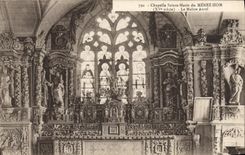 POSTAL Chapelle co de la VENDIMIA. Marie de realiza Hom Maltre Autel