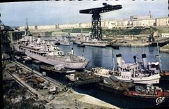 MODERN CARD Brest the Arsenal Boats