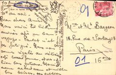 VINTAGE POSTCARD Borough In Bresse Street and Notre Dame Church