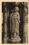 VINTAGE POSTCARD Borough Church of Husks Statuette of the Tomb of Philibert Beautiful