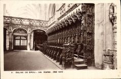 VINTAGE POSTCARD Eglise Of Husks the Stalls Dimensions Northern