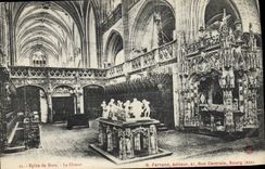CPA Bourg Eglise de Brou Le Choeur