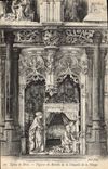 CPA Bourg Eglise de Brou Figures du Retable de la Chapelle de la Vierge