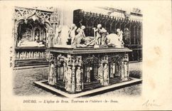 VINTAGE POSTCARD Borough Church of Husks Tomb of Philibert Beautiful