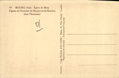 CPA Bourg Eglise de Brou Figures du Mausolee de Marguerite de Bourbon Les pleureuses