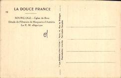 Iglesia de la ciudad de la POSTAL de la VENDIMIA de los detalles de las cáscaras del oratorio de la margarita de Austria el P.M. alegórico