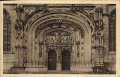 VINTAGE POSTCARD Borough Church of Husks the Gate