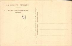 CPA Bourg Eglise de Brou Le Portail