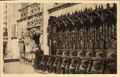 CPA Bourg Eglise de Brou Les Stalles du Choeur