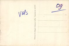 VINTAGE POSTCARD Valleys Les Bains View District of the Church