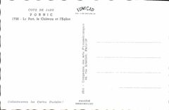 MODERN CARD Pornic the Port the Castle and the Church