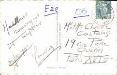 POSTAL MODERNA Eze en el mar el viaducto y la aldea