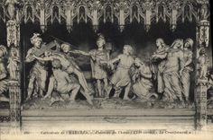 CPA Chartres Pourtour du Choeur Le crucifiement