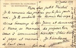 VINTAGE POSTCARD Montmartre has Its Paris Feet