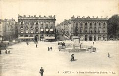 CPA Nancy La Place Stamislas Vers Le Theatre