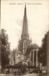 VINTAGE POSTCARD Autun Apse And Arrow Of the Automobile Cathedral
