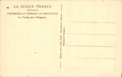 VINTAGE POSTCARD Landscapes And Stones Of Provence the Verdon Close to Aiguines