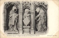 CPA Bourg Eglise De Brou Figures Du Mausolee De Marguerite De Bourbon