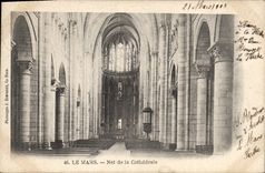 VINTAGE POSTCARD Mans Nave Of the Cathedral