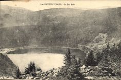 VINTAGE POSTCARD the High Vosges the Black Lake