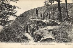 VINTAGE POSTCARD Schlucht the Rock Of the Source