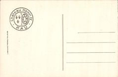 POSTAL Pau de la VENDIMIA el castillo en la tapicería de Miller Michat de los Goblins