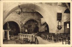 CPA Les Baux Interieur De l'Eglise St Vincent