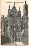 VINTAGE POSTCARD Senlis Northern Cathedral Gate