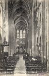 VINTAGE POSTCARD Senlis Interior of the cathedral