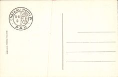 Tapicería de Pau de la POSTAL de la VENDIMIA del castillo bueno-byes del d Estree de Gabrielle