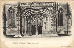 CPA Eglise De Brou Le Grand Portail
