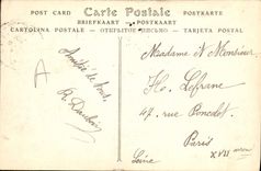 VINTAGE POSTCARD Tours Town hall