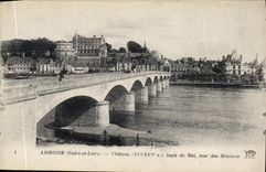 CPA Amboise Chateau Logis Du Roi Tour des Minimes