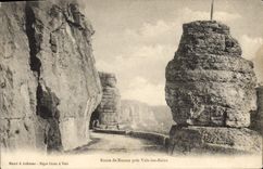 CPA Route De Ruoms Pres Vals Les Bains