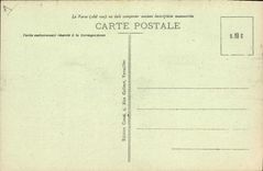 Castillo del ataque frontal de Versalles de la POSTAL de la VENDIMIA