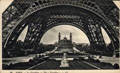 CPA Paris Le Trocadero Tour Eiffel