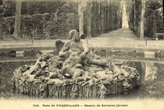 CPA Versailles Bassin De Saturne Hiver