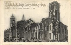 CPA Tours Restes De l'Ancienne Basilique De St Martin