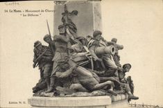 VINTAGE POSTCARD Mans Monument De Chanzy Defense