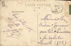 VINTAGE POSTCARD Castellane the Rock And the Savings bank