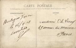 VINTAGE POSTCARD Boulogne On Sea a Sea Agitee Road of Wimereux