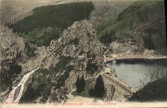 VINTAGE POSTCARD Rochetaillee the Cascade Stopping