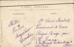 VINTAGE POSTCARD Cannes Boulevard Of the Small cross And the Mount Knight