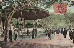 VINTAGE POSTCARD Cannes the hour Of the Music