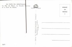 CPM Au Pays Du Mont Blanc La Mer De Glace Les Grands Charmoz et la dent du geant