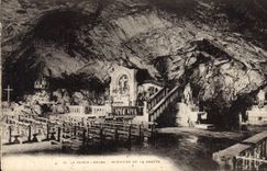 CPA La Saint Baume Interieur De La Grotte