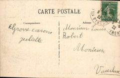 POSTAL de la VENDIMIA pesada la visión desde la basílica antedicha