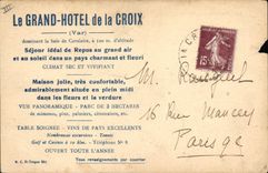 VINTAGE POSTCARD the Large Hotel Of the Cross Publicity