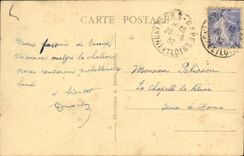 VINTAGE POSTCARD Langeais the Castle the Large Staircase Of Entry and the bridge levis